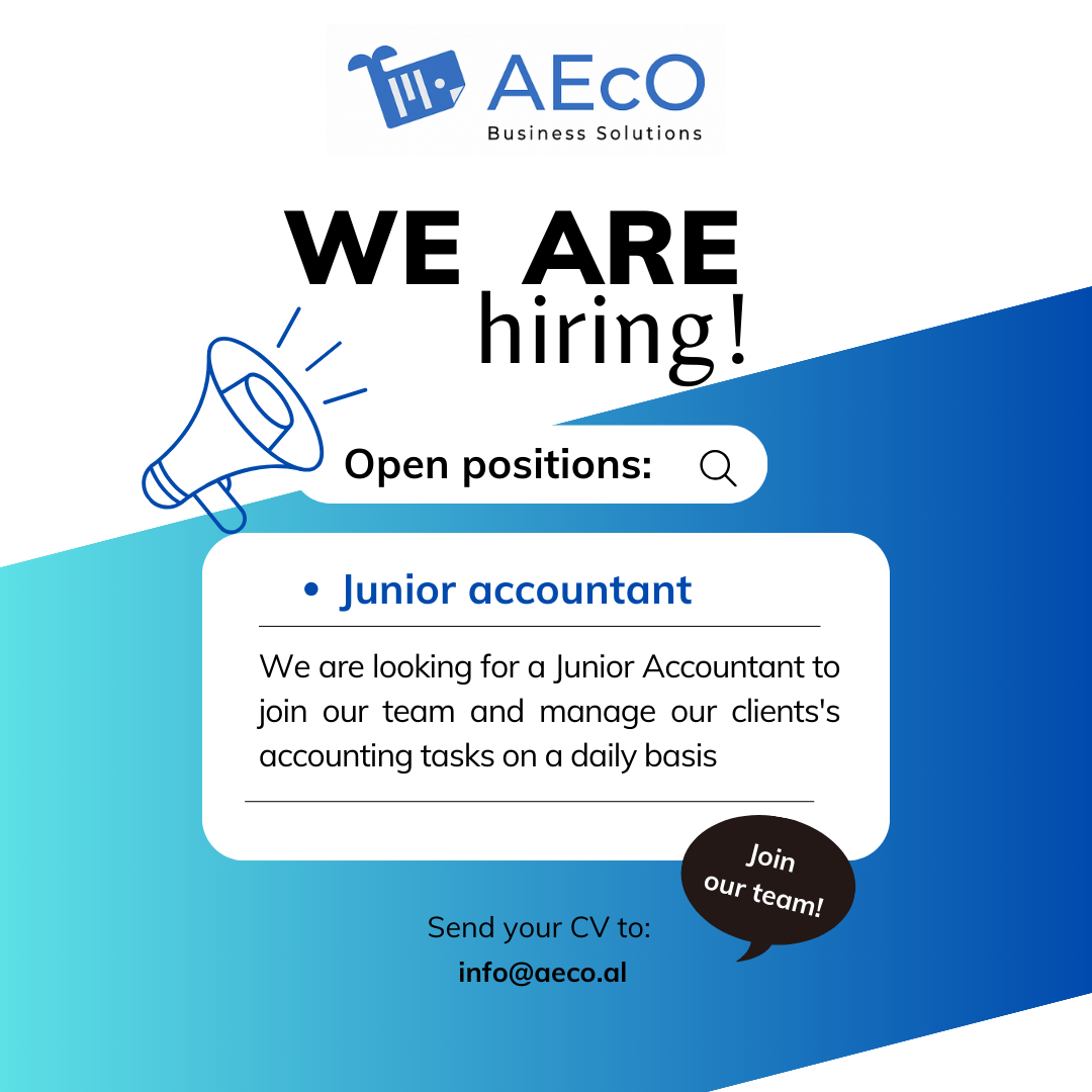Open Position: Junior Accountant